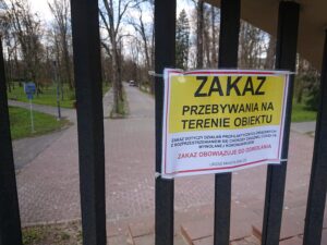 04.04.2020. Kielce. Park miejski / Karol Żak / Radio Kielce