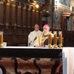 09.04.2020 Sandomierz. Msza Wieczerzy Pańskiej w katedrze. Przewodniczył jej biskup Krzysztof Nitkiewicz / Marlena Płaska / Radio Kielce