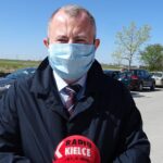 20.04.2020. Włoszczowa. Na zdjęciu: Łukasz Karpiński, wicestarosta włoszczowski / Ewa Pociejowska-Gawęda / Radio Kielce