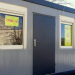 20.04.2020. Włoszczowa. Kontener przed szpitalem / Ewa Pociejowska-Gawęda / Radio Kielce