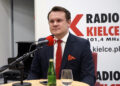 Studio Polityczne Radia Kielce. Na zdjęciu: Dominik Tarczyński, Prawo i Sprawiedliwość / Robert Felczak / Radio Kielce