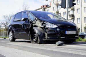 10.04.2020. Kielce. Kolizja na ul. Warszawskiej / Piotr Kwaśniewski / Radio Kielce