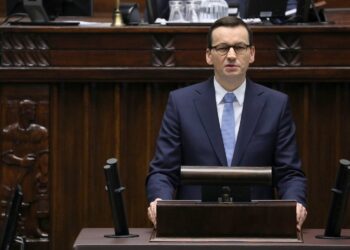 06.04.2020. Warszawa. Na zdjęciu: premier Mateusz Morawiecki / KPRM
