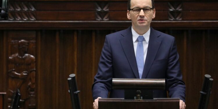 06.04.2020. Warszawa. Na zdjęciu: premier Mateusz Morawiecki / KPRM