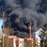 19.04.2020. Sitkówka-Nowiny. Pożar składowiska odpadów / facebook.com/Polskie.Radio.Kielce - Jakub Gorzelski