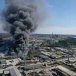 19.04.2020. Sitkówka-Nowiny. Pożar składowiska odpadów / Jarosław Kubalski / Radio Kielce