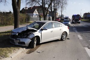 11.04.2020 Kielce. Kolizja na ul. Tarnowskiej / Jarosław Kubalski / Radio Kielce