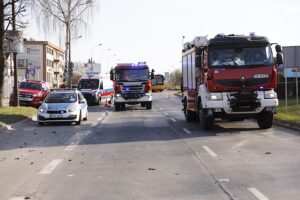 11.04.2020 Kielce. Kolizja na ul. Tarnowskiej / Jarosław Kubalski / Radio Kielce