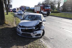 11.04.2020 Kielce. Kolizja na ul. Tarnowskiej / Jarosław Kubalski / Radio Kielce