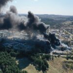 19.04.2020. Sitkówka-Nowiny. Pożar składowiska odpadów / Jarosław Kubalski / Radio Kielce