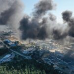 19.04.2020. Sitkówka-Nowiny. Pożar składowiska odpadów / Jarosław Kubalski / Radio Kielce