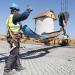 09.04.2020. Krasocin. Wiatrak typu „holender” / Jarosław Kubalski / Radio Kielce