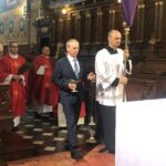 05.04.2020. Sandomierz. Bazylika katedralna. Mszę w Niedzielę Palmową sprawował biskup sandomierski Krzysztof Nitkiewicz / Grażyna-Szlęzak-Wójcik / Radio Kielce