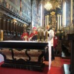 05.04.2020. Sandomierz. Bazylika katedralna. Mszę w Niedzielę Palmową sprawował biskup sandomierski Krzysztof Nitkiewicz / Grażyna-Szlęzak-Wójcik / Radio Kielce