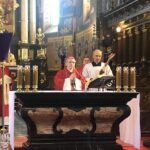 05.04.2020. Sandomierz. Bazylika katedralna. Mszę w Niedzielę Palmową sprawował biskup sandomierski Krzysztof Nitkiewicz / Grażyna-Szlęzak-Wójcik / Radio Kielce