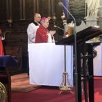 05.04.2020. Sandomierz. Bazylika katedralna. Mszę w Niedzielę Palmową sprawował biskup sandomierski Krzysztof Nitkiewicz / Grażyna-Szlęzak-Wójcik / Radio Kielce