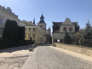 05.04.2020. Sandomierz. Puste ulice i parki / Grażyna Szlęzak-Wójcik / Radio Kielce