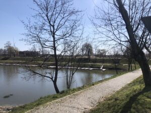05.04.2020. Sandomierz. Puste ulice i parki / Grażyna Szlęzak-Wójcik / Radio Kielce