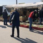 08.04.2020. Sandomierz. Giełda rolna / Grażyna Szlęzak-Wójcik / Radio Kielce