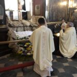 12.04.2020 Sandomierz. Msza święta rezurekcyjna pod przewodnictwem biskupa sandomierskiego Krzysztofa Nitkiewicza / Grażyna Szlęzak-Wójcik / Radio Kielce