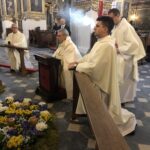 12.04.2020 Sandomierz. Msza święta rezurekcyjna pod przewodnictwem biskupa sandomierskiego Krzysztofa Nitkiewicza / Grażyna Szlęzak-Wójcik / Radio Kielce