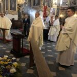 12.04.2020 Sandomierz. Msza święta rezurekcyjna pod przewodnictwem biskupa sandomierskiego Krzysztofa Nitkiewicza / Grażyna Szlęzak-Wójcik / Radio Kielce