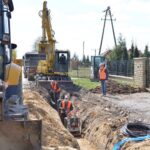 21.04.2020. Sandomierz. Budowa kanalizacji na ul. Polnej / Urząd Miasta Sandomierza