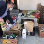 27.04.2020. Koprzywnica. Pomoc od mieszkańców gminy Koprzywnica dla Domu Pomocy Społecznej w Sandomierzu / Grażyna Szlęzak-Wójcik / Radio Kielce