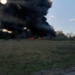 19.04.2020. Sitkówka-Nowiny. Pożar składowiska odpadów / Tomasz Gruszczyński