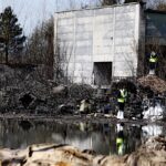 20.04.2020. Sitkówka-Nowiny. Pożar składowiska odpadów / Jarosław Kubalski / Radio Kielce