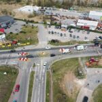 24.04.2020 Kielce. Tymczasowe rondo na skrzyżowaniu ulic Transportowców i Łódzkiej / Jarosław Kubalski / Radio Kielce