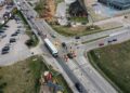 24.04.2020 Kielce. Tymczasowe rondo na skrzyżowaniu ulic Transportowców i Łódzkiej / Jarosław Kubalski / Radio Kielce