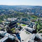 15.04.2019 Kielce. Widok. Katedra i Pałac Biskupów / Jarosław Kubalski / Radio Kielce