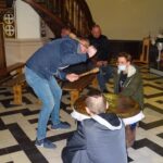 12.04.2020 Iwaniska. Tarabanienie w pustym kościele w czasie pandemii koronawirusa / Emilia Sitarska / Radio Kielce