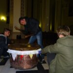 12.04.2020 Iwaniska. Tarabanienie w pustym kościele w czasie pandemii koronawirusa / Emilia Sitarska / Radio Kielce