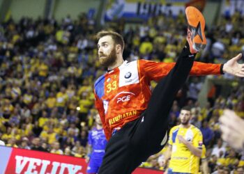 30.11.2019 Kielce. Piłka ręczna. Liga Mistrzów. Mecz PGE Vive Kielce - Mieszkow Brześć. Andreas Wolff / Jarosław Kubalski / Radio Kielce