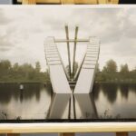 10.04.2020 Kielce. UW. Wzualizacje pomnika smoleńskiego według koncepcji wojewody Zbigniewa Koniusza / Jarosław Kubalski / Radio Kielce