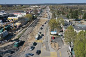 21.04.2020 Kielce. Ulica Zagnańska. Przebudowa. Korek / Jarosław Kubalski / Radio Kielce