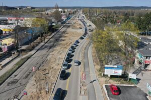 21.04.2020 Kielce. Ulica Zagnańska. Przebudowa. Korek / Jarosław Kubalski / Radio Kielce