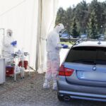 27.04.2020 Kielce. Koronawirus. Mobilny punkt poboru próbek do testów / Jarosław Kubalski / Radio Kielce