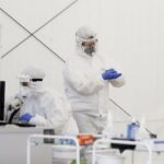 27.04.2020 Kielce. Koronawirus. Mobilny punkt poboru próbek do testów / Jarosław Kubalski / Radio Kielce