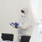 27.04.2020 Kielce. Koronawirus. Mobilny punkt poboru próbek do testów / Jarosław Kubalski / Radio Kielce