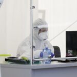 27.04.2020 Kielce. Koronawirus. Mobilny punkt poboru próbek do testów / Jarosław Kubalski / Radio Kielce