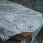 05.04.2020. Sandomierz. Muzeum Diecezjalne. Wystawa „Nie samym chlebem”. Joanna Gałecka - pastel olejny / Urszula Stępień / Muzeum Diecezjalne w Sandomierzu