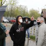 25.04.2020 Kielce. Konferencja prasowa z udziałem kandydata na prezydenta Roberta Biedronia / Jarosław Kubalski / Radio Kielce