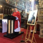 05.04.2020. Sandomierz. Bazylika katedralna. Mszę w Niedzielę Palmową sprawował biskup sandomierski Krzysztof Nitkiewicz. Na zdjęciu: ks. Adam Kopeć / Grażyna-Szlęzak-Wójcik / Radio Kielce