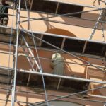 13.04.2020 Opatów. Wyremontowany fronton kościoła / Ojcowie bernardyni