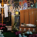 10.04.2020 Ostrowiec. Grób Pański w sanktuarium Najświętszej Maryi Panny Saletynskiej / Emilia Sitarska / Radio Kielce