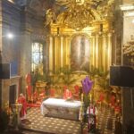 05.04.2020. Kielce. Niedziela Palmowa. Msza św. w bazylice katedralnej / Marlena Płaska / Radio Kielce