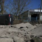 19.04.2020. Sitkówka-Nowiny. Wybuch przewrócił samochód / Wiktor Taszłow / Radio Kielce